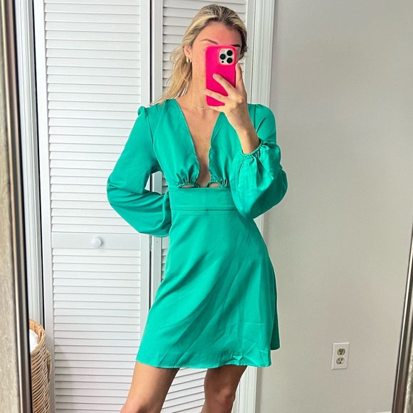 REVOLVE Dresses & Skirts - green silk dress